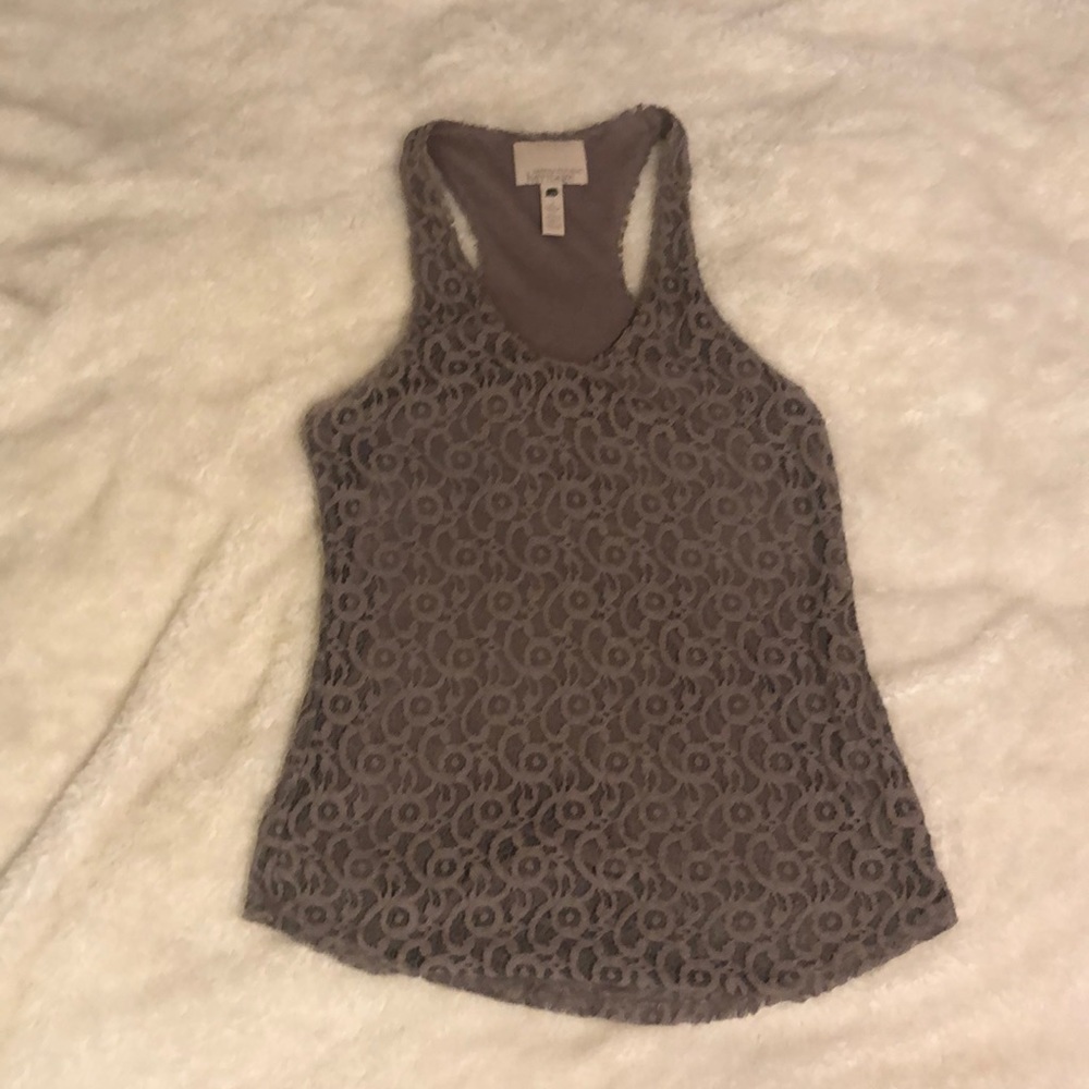 Banana Republic purple lace top